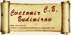 Cvetomir Budimirov vizit kartica